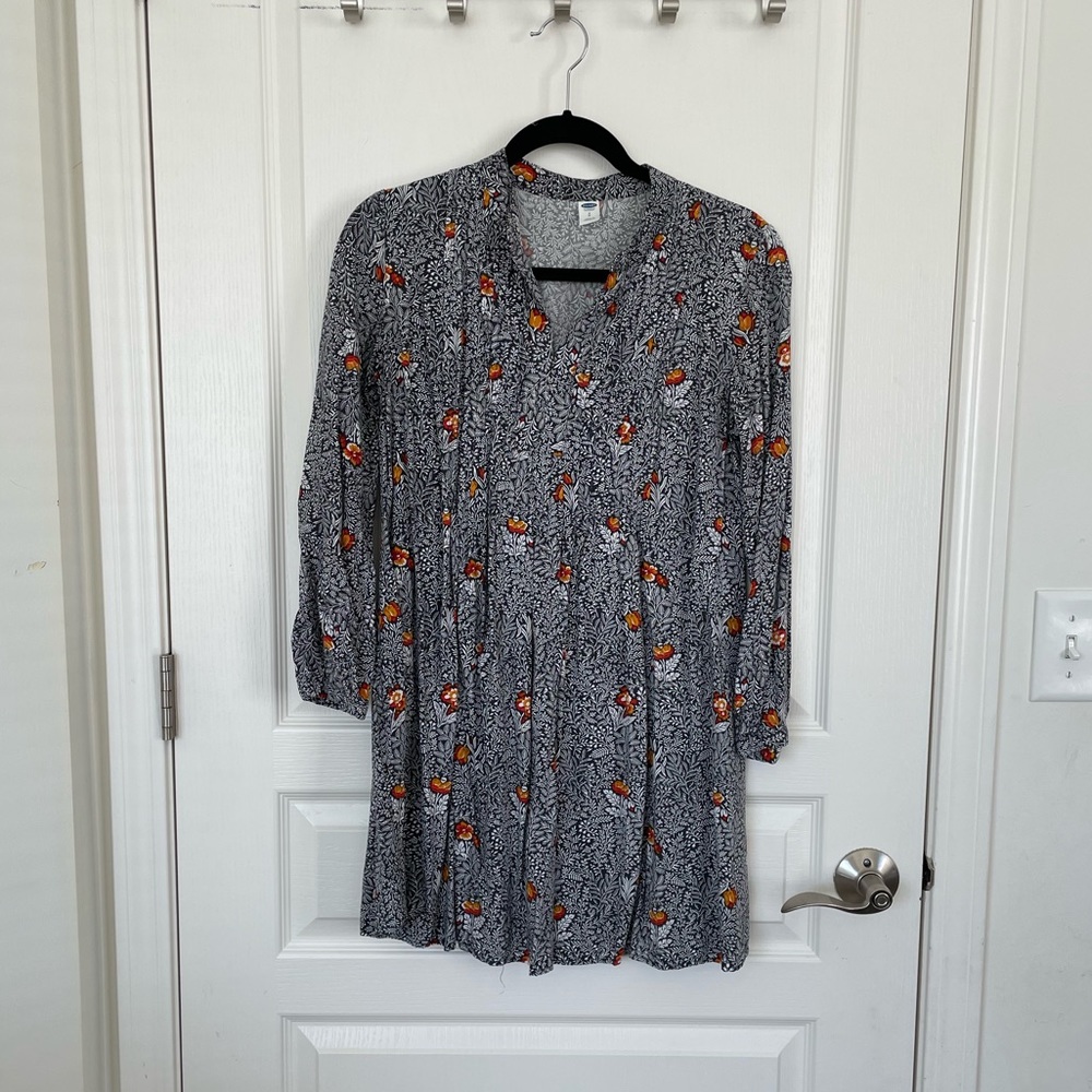 Boho floral mini dress/tunic
